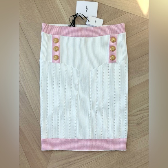 Balmain Dresses & Skirts - NWT Balmain Cable Skirt: Jupe Genoux